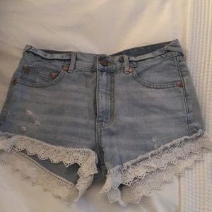 Free people jean shorts